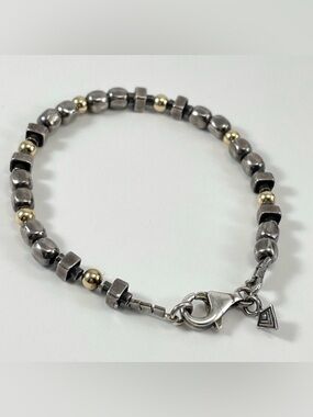 Beautiful Silpada Sterling 925 Silver and 14k Gold Filled Geometric Bracelet